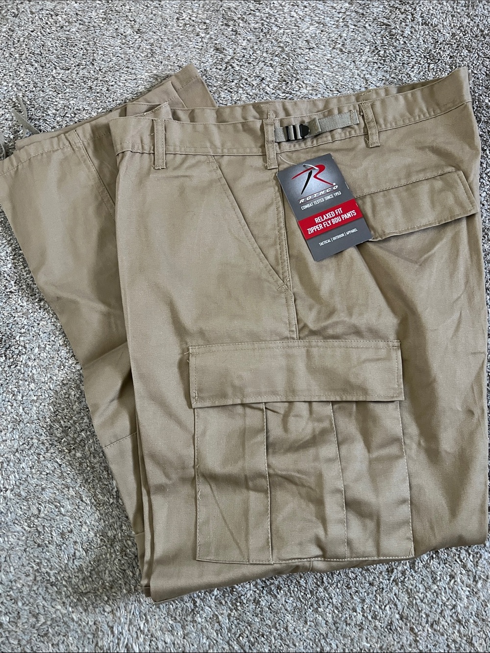 Rothco Men's Cargo Pants in Khaki/Tan